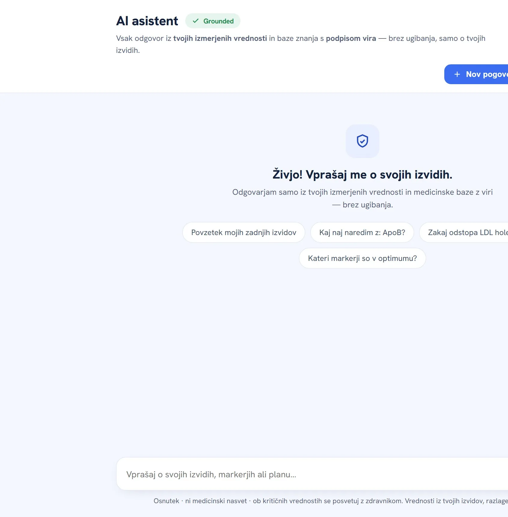 Zaslon AI klepeta